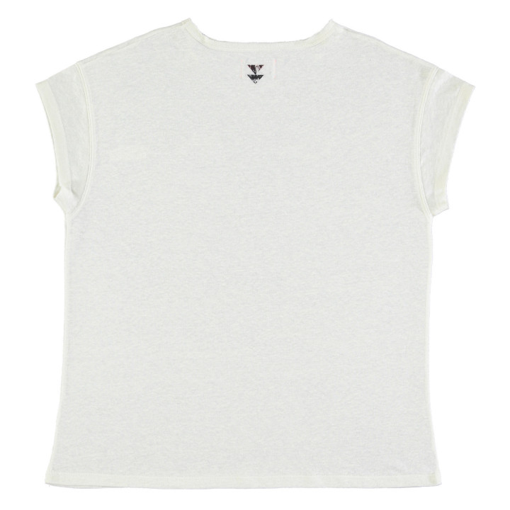 Short Sleeve Linen T-Shirt White
