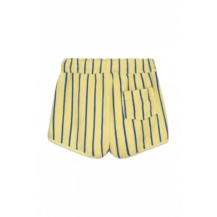 Short Terry Allover Stripes Melow Yellow