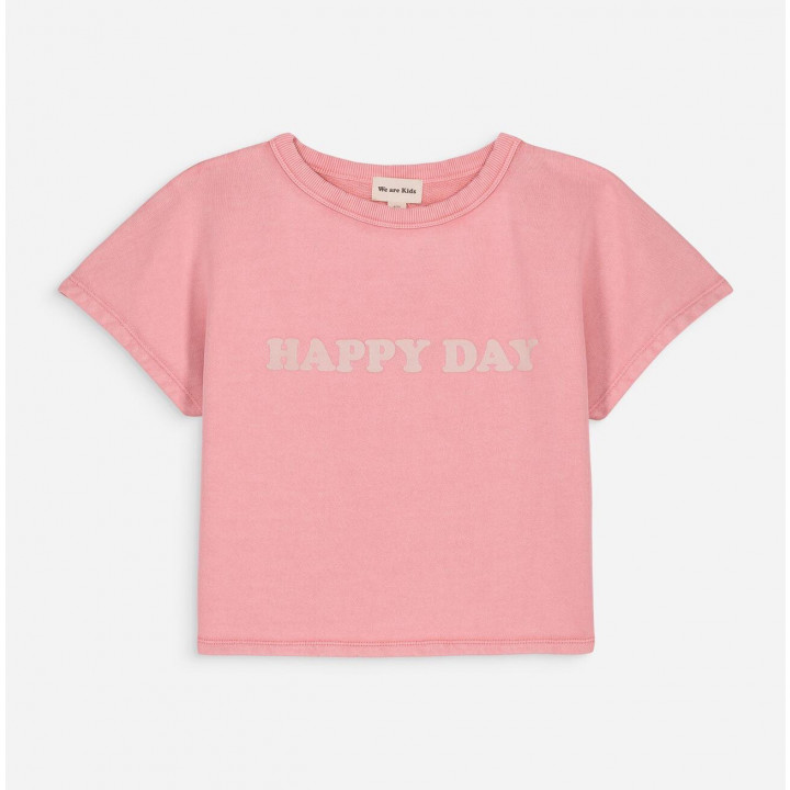 Sweat Brad Fleece Summer Pink + Print Happy Day