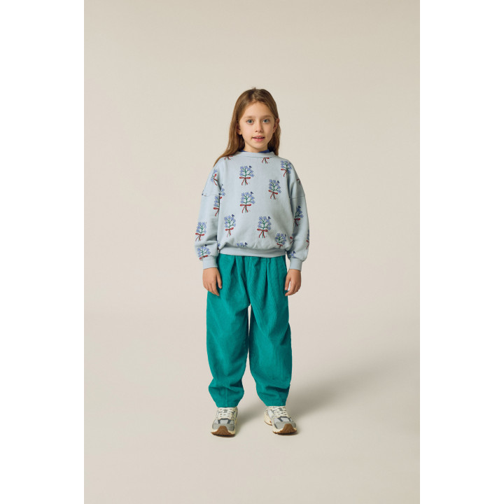 Bouquets Light Blue Sweatshirt