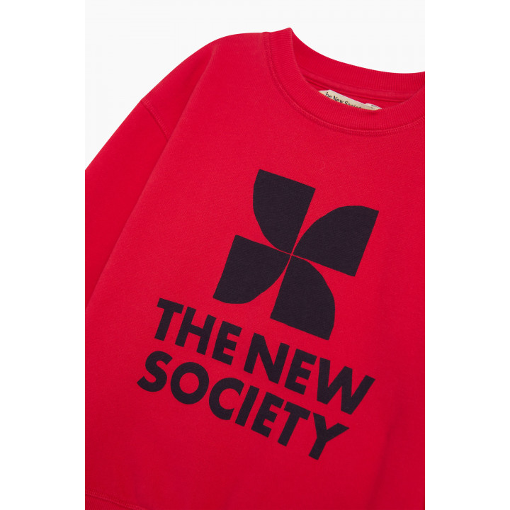 TNS Logo Sweatshirt Chinese Red